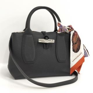 ロンシャン(LONGCHAMP)のLONGCHAMP 2WAY ショルダーバッグ ロゾ レザー ブラック(その他)