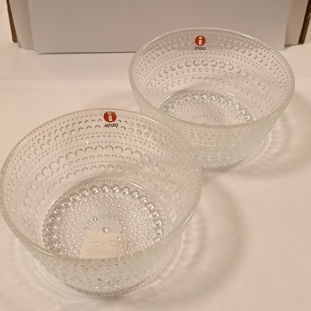 iittala(イッタラ)のIITTALA　ペアガラス小鉢 インテリア/住まい/日用品のキッチン/食器(食器)の商品写真