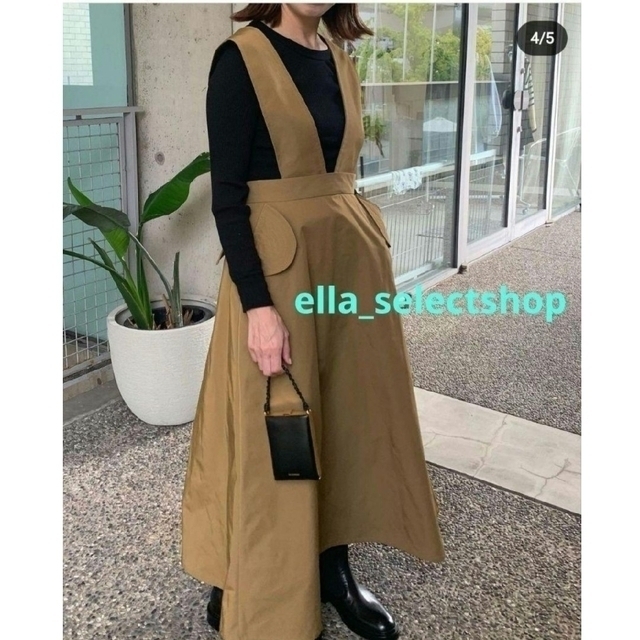 Plage(プラージュ)のella_selectshop ジャンパースカート  ella スカート レディースのワンピース(ロングワンピース/マキシワンピース)の商品写真