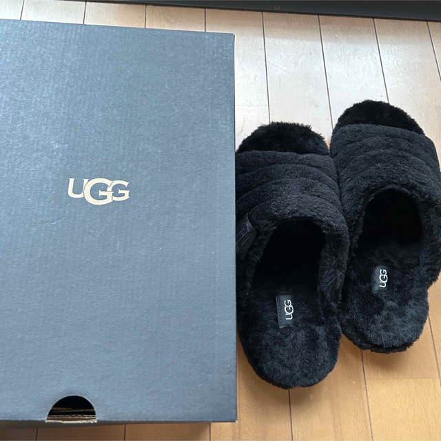 アグ サンダル メンズ フラッフ ユー UGG ブラック