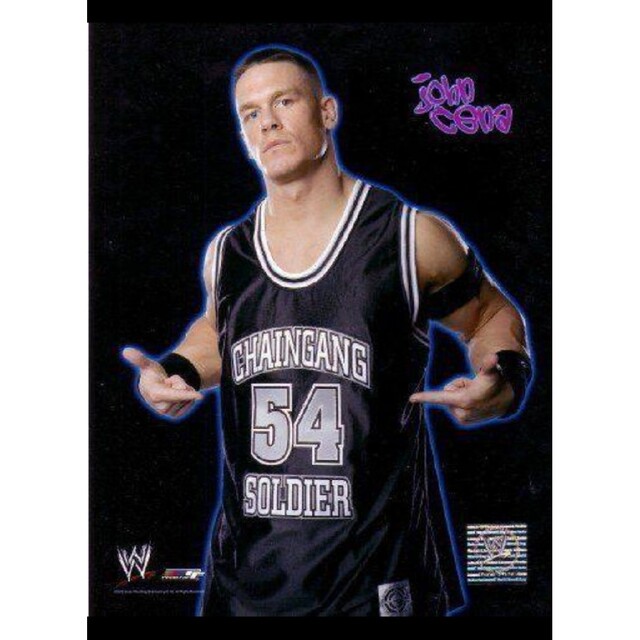 WWE ジョン・シナ 直筆サインミニ色紙とバスケットシャツ メンズのトップス(その他)の商品写真