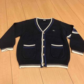 バーバリー(BURBERRY)のBurberry カーディガン　紺　Ｖネック(カーディガン)