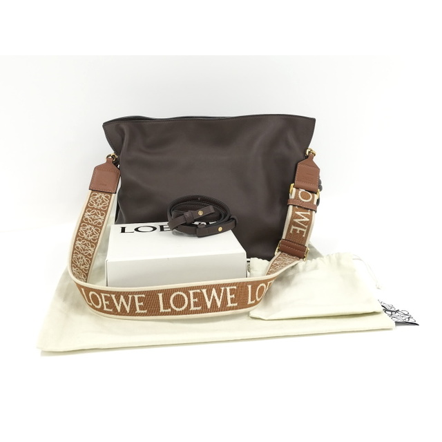 LOEWE(ロエベ)のLOEWE フラメンコ クラッチ ショルダーバッグ レザー ブラウン レディースのバッグ(クラッチバッグ)の商品写真