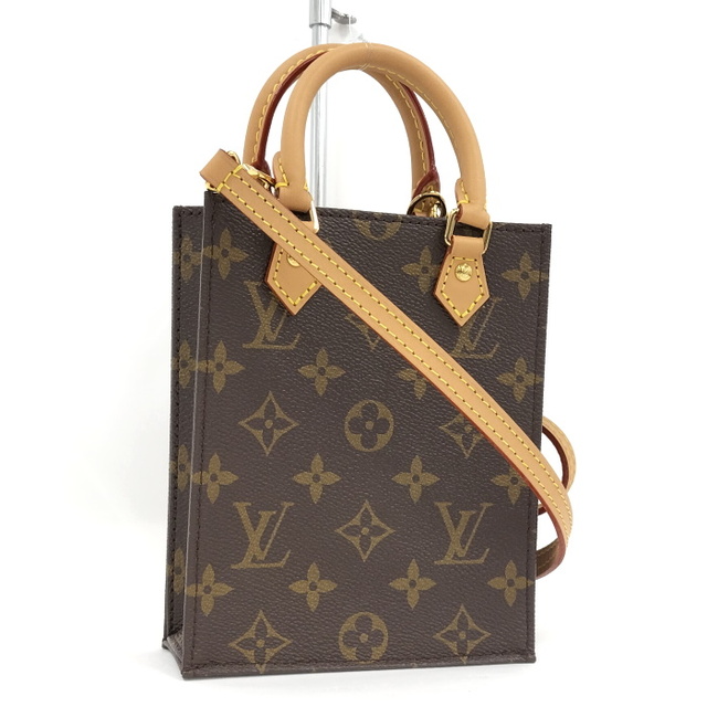 LOUIS VUITTON プティット サックプラ ショルダーバッグ モノグラム画像の通り素材ライン