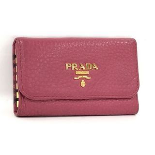 プラダ(PRADA)のPRADA 6連キーケース レザー ピンク 1PG222(キーケース)