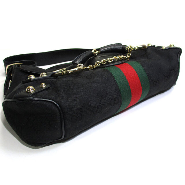 GUCCI - GUCCI ホースビット ショルダーバッグ GGキャンバス GUCCI - GUCCI ホースビット ショルダーバッグ GGキャンバス