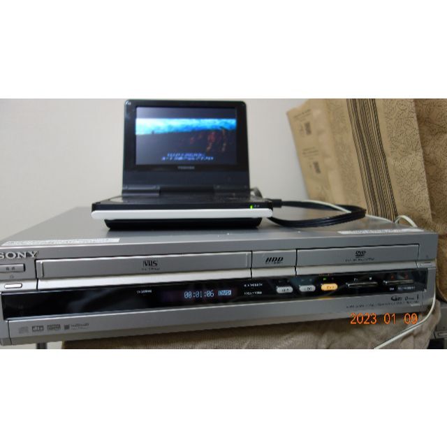 ビデオデッキ ソニー SONY VHS DVD 一体型プレーヤー 訳あり動作品