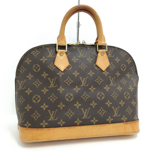 LOUIS VUITTON アルマ ハンドバッグ モノグラム レザー ブラウン