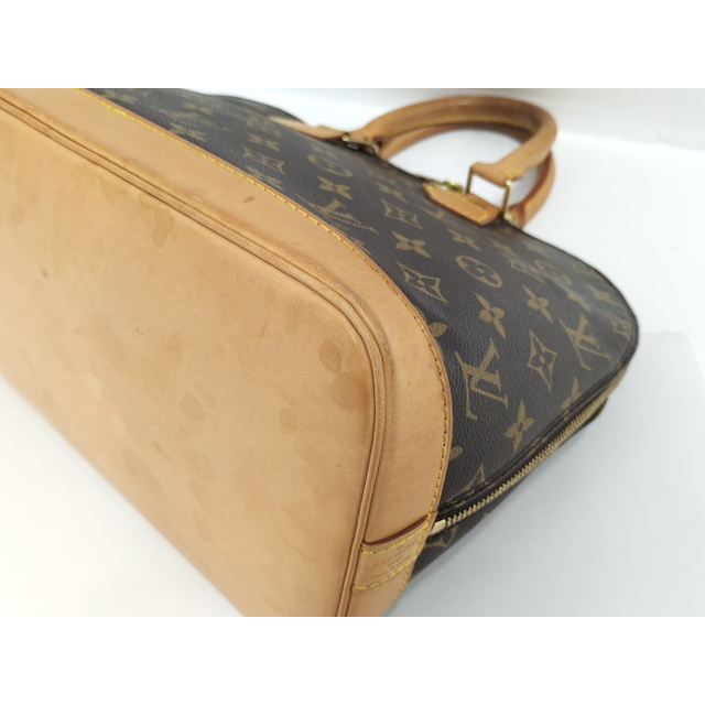 LOUIS VUITTON アルマ ハンドバッグ モノグラム レザー ブラウン 4