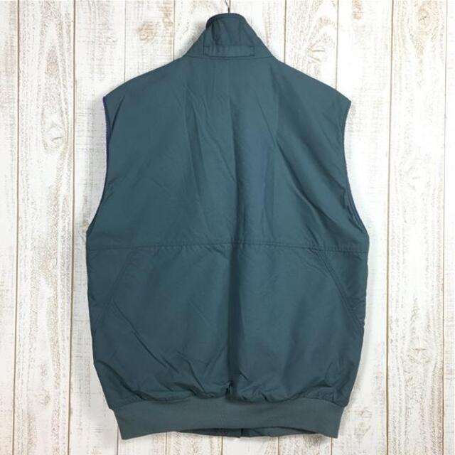 MENs M  パタゴニア 1989 シェルド シンチラ ベスト SHELLED SYNCHILLA VEST メタル×パープル アメリカ製 フリース ビンテージ 生産終了モデル 希少カラー 入手困難 PATAGONIA 28501 Metal / Purple グレー系