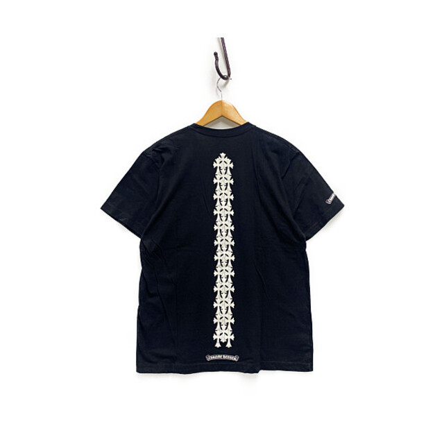 CHROME HEARTS クロムハーツ 背面 セメタリー クロス ポケット付き 半袖Ｔシャツ
 コットン 黒 L 正規品 / 29774