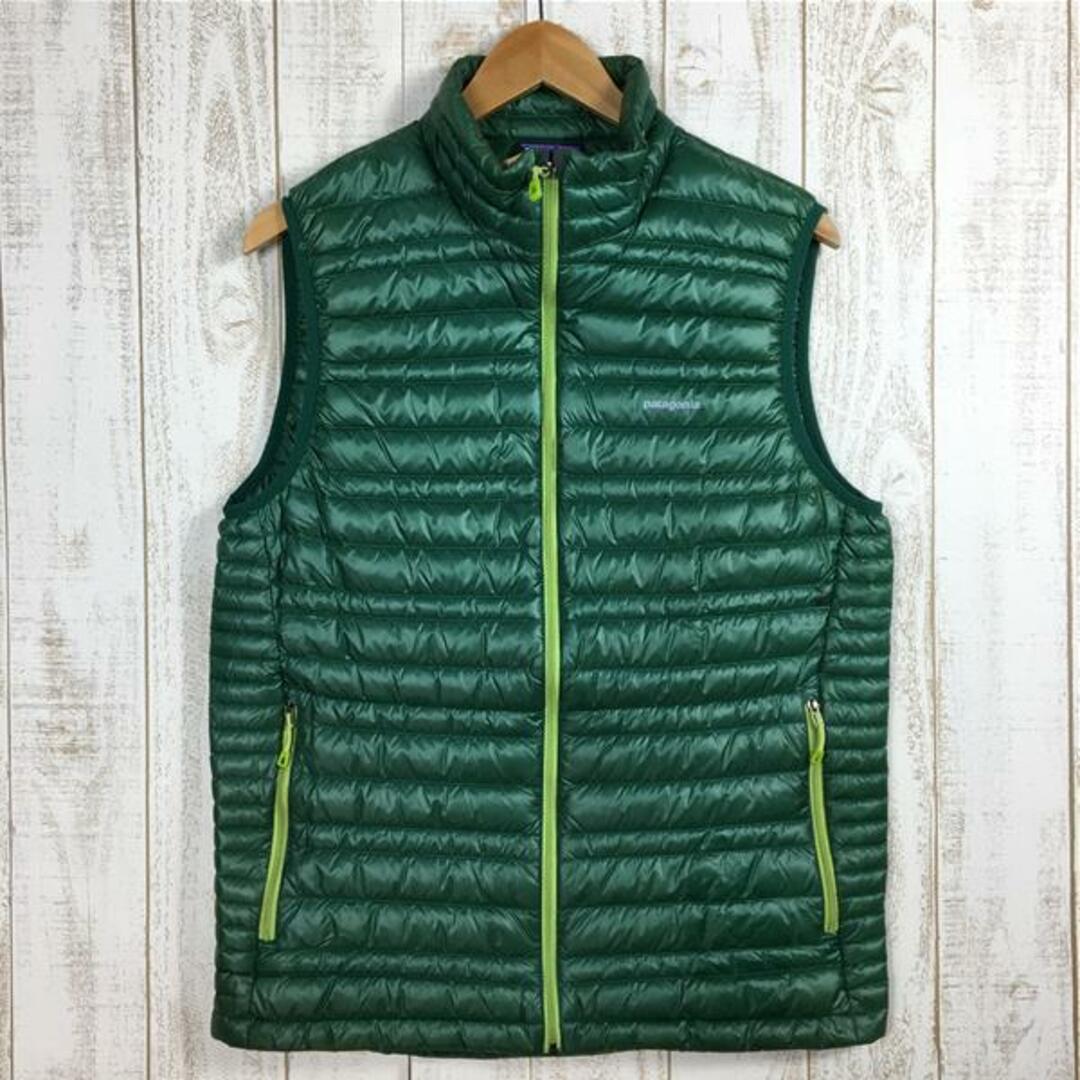 MENs M  パタゴニア ウルトラライト ダウン ベスト Ultralight Down Vest 800FP 生産終了モデル 入手困難 PATAGONIA 84776 HNT Hunter Green グリーン系