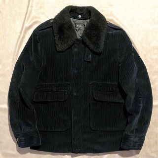 VTG 90s A.P.C. Navy Corduroy blouson JKT肩幅43cm