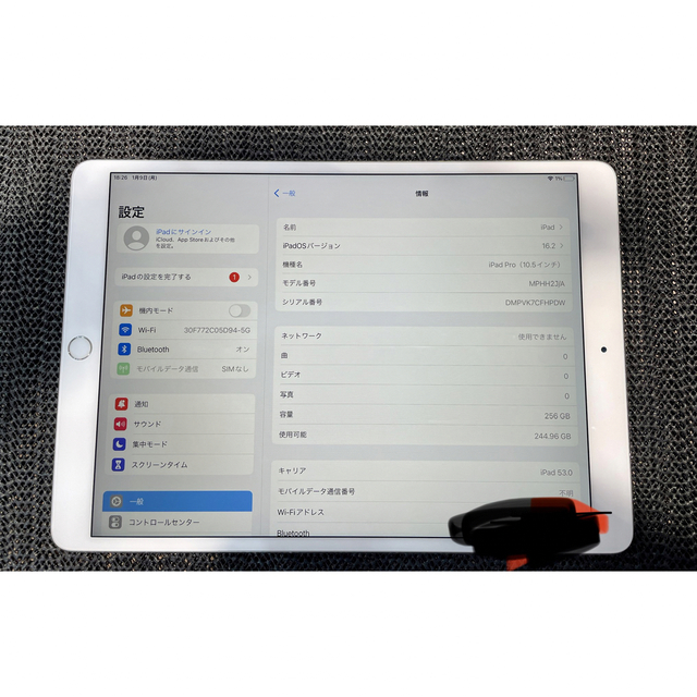 iPad Pro 10.5インチ 256GB SIMフリー ホワイト