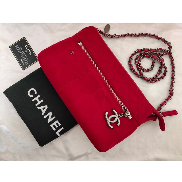 CHANEL ドーヴィル PM レッド系 チェーン ショルダー | canoprint.com