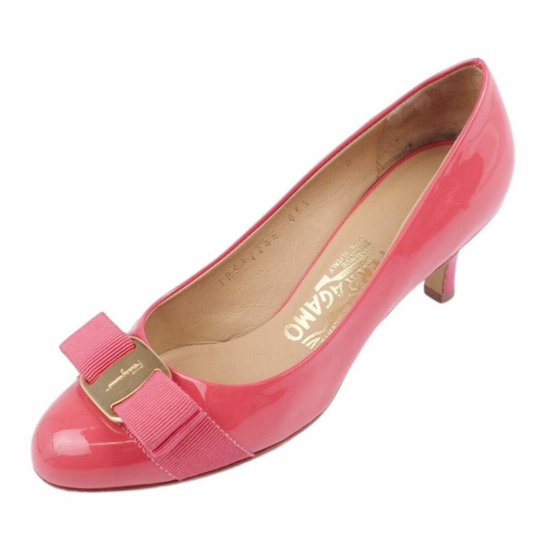 美品 サルヴァトーレ フェラガモ Salvatore Ferragamo パンプス ヴァラ