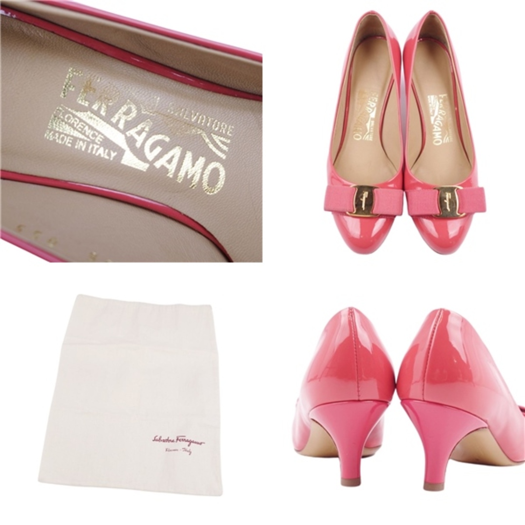 美品 サルヴァトーレ フェラガモ Salvatore Ferragamo パンプス ヴァラ