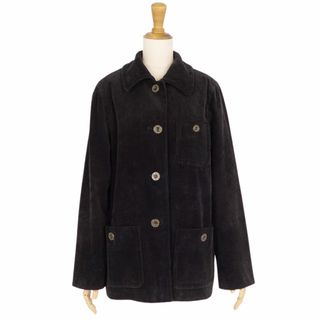 バーバリーブルーレーベル(BURBERRY BLUE LABEL)の美品 バーバリー ブルーレーベル BURBERRY BLUE LABEL ジャケット コーデュロイ 裏チェック コットン アウター レディース 38(S相当) ブラック(その他)