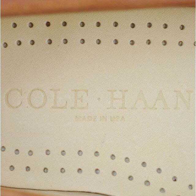 Cole Haan(コールハーン)の未使用 コールハーン COLE HAAN ローファー キルトローファー モカシン カーフレザー シューズ メンズ 8D(25.5cm相当) ブラウン メンズの靴/シューズ(ドレス/ビジネス)の商品写真