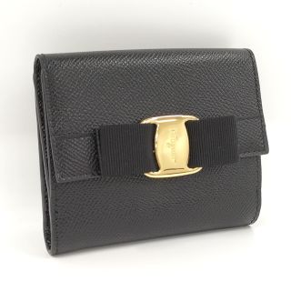 FERRAGAMO - Salvatore Ferragamo 二つ折り財布 ヴァラリボン FERRAGAMO - Salvatore Ferragamo 二つ折り財布 ヴァラリボン