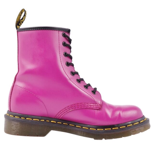 Dr.Martens(ドクターマーチン)の美品 ドクターマーチン Dr.Martens ブーツ ショートブーツ 1460 8ホール スムースレザー シューズ メンズ UK5 US6 EU38(24cm相当) ピンク メンズの靴/シューズ(ブーツ)の商品写真