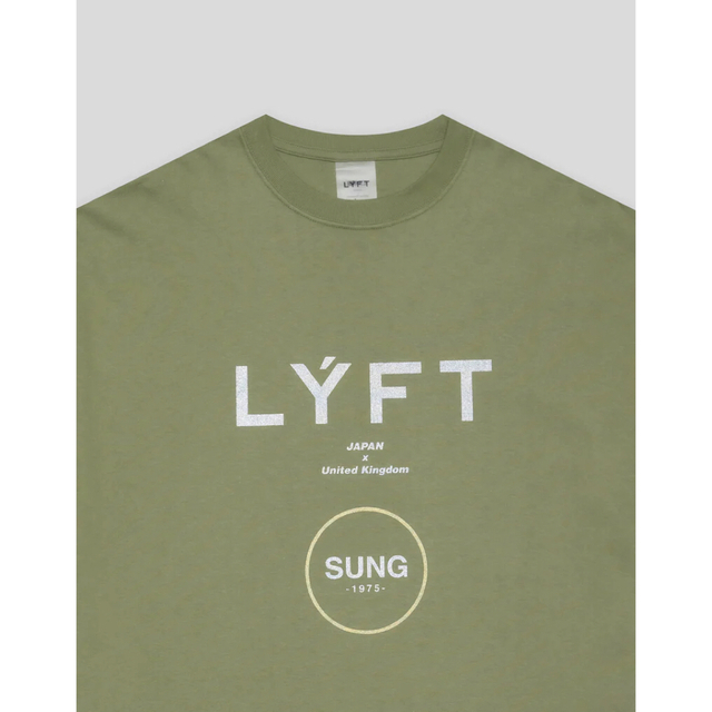 【新品 Lサイズ】LÝFT  SUNG BIG T-SHIRT - OLIVE メンズのトップス(Tシャツ/カットソー(半袖/袖なし))の商品写真
