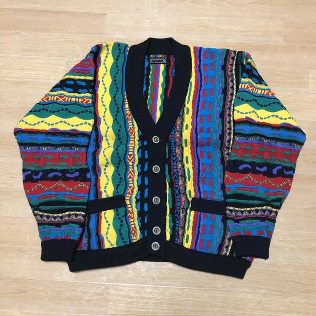 良品 オーストラリア製 COOGI クージー 3D ニット カーディガン 上質で