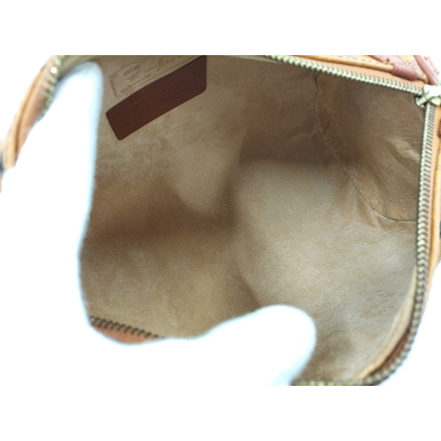 MCM ショルダーバッグ ロゴグラム ヴィセトス レザー キャメル