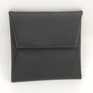 Hermes - HERMES バスティア コインケース 小銭入れ レザー ブラック C