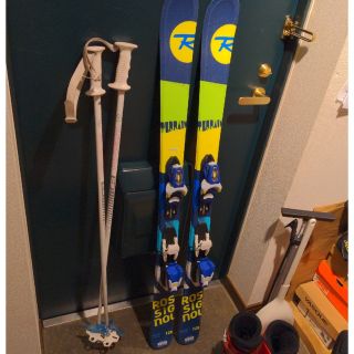 ロシニョール(ROSSIGNOL)のちょびちょび様専用　ロシニョール　ジュニア　スキー板　128cm　おまけストック(板)