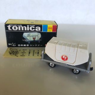 トミー(TOMMY)のトミカ　TOMICA JAL CONTAINER 日本航空　コンテナー　黒箱(ミニカー)