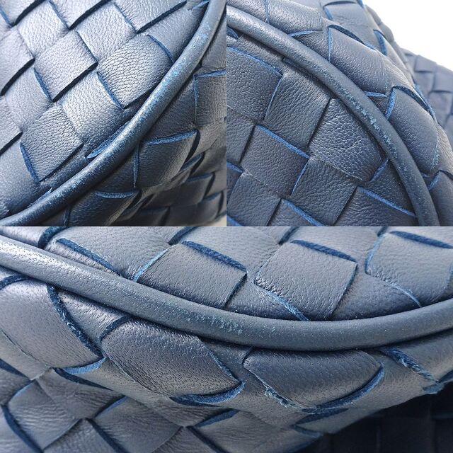 Bottega Veneta - ボッテガヴェネタ BOTTEGAVENETA ハンドバッグ ハンドバッグ イントレチャート レザー ネイビー / 151751【中古】