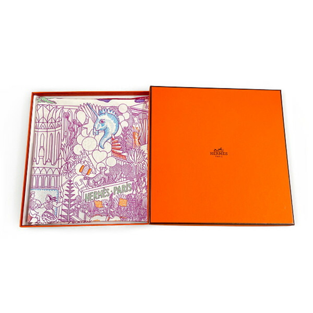 HERMES エルメス シルク スカーフ カレ90 ANIMAPOLIS アニマポリス 正規品 /28616