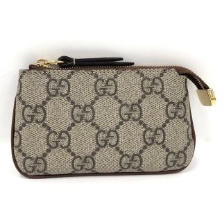 グッチ(Gucci)のGUCCI GGスプリーム コインケース 小銭入れ キーリング付き PVC(コインケース)