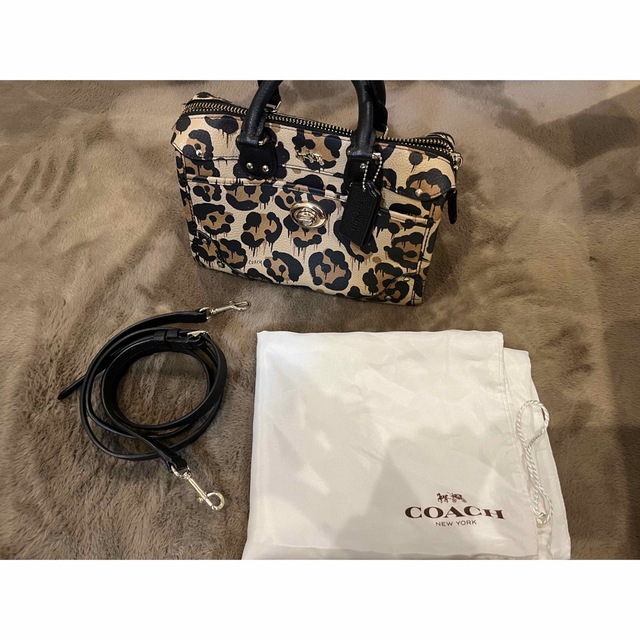 coach♡レオパード♡ボストンバック-