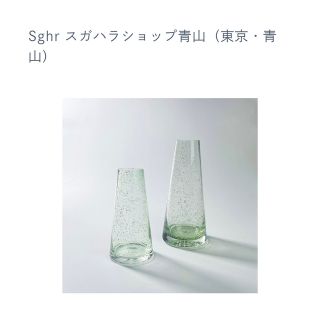 スガハラ(Sghr)のsghr 表参道店限定　フラワーベース　花瓶　ラッピング済み(花瓶)