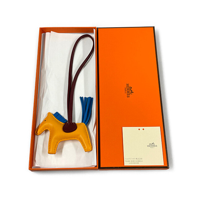 HERMES エルメス ロデオ PM アニューミロ 馬 ホース チャーム キーホルダー U刻印 イエロー サイズPM 正規品 K1/28455