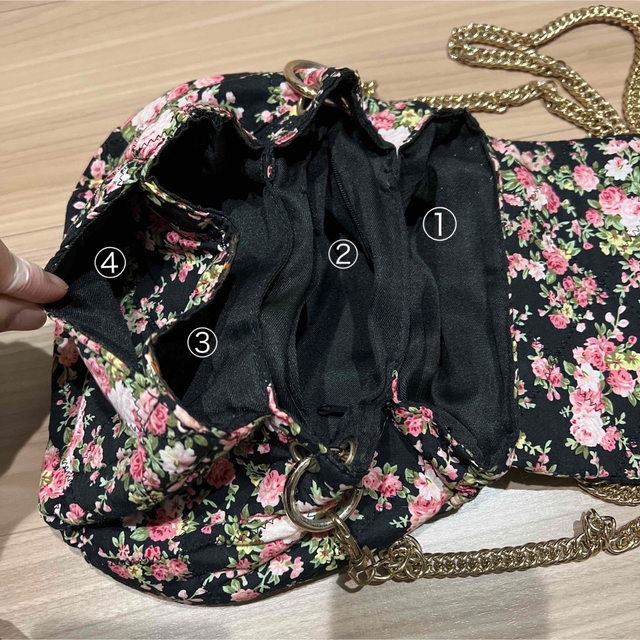 花柄チェーンバック レディースのバッグ(ショルダーバッグ)の商品写真