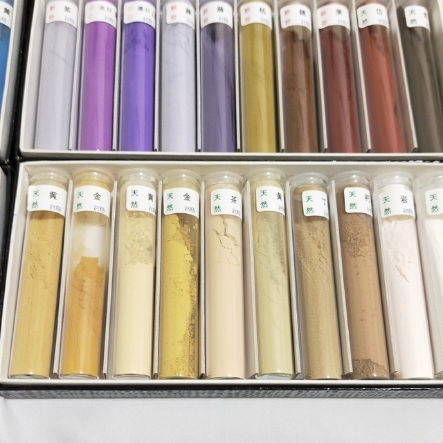 日本画】京都 鴻業堂 岩絵具 60色 水干絵具 40色 画材 セット おまけ付
