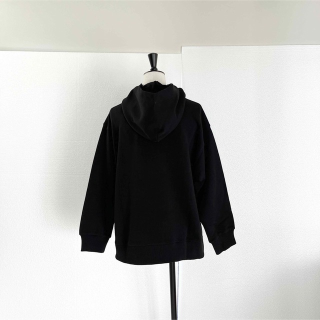 MM6 Maison Margielaマルジェラ ロゴプリントパーカー XS 黒 www.lahza.jp