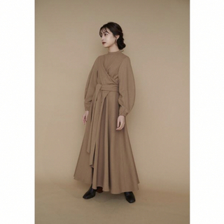 アニュアンス(ánuans)のLor Cocoon Sleeve Wrap Dress(ロングワンピース/マキシワンピース)