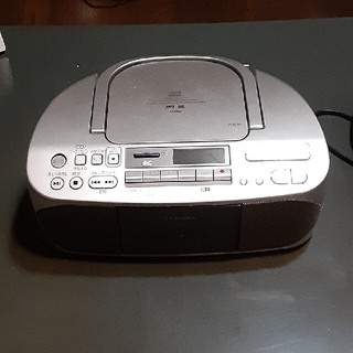 トウシバ(東芝)の東芝　SD-CD ラジオカセットレコーダーTY-CDX7 S シルバー(ポータブルプレーヤー)