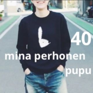 ミナペルホネン(mina perhonen)のミナペルホネンpupu ニットプルオーバー40 うさぎ(ニット/セーター)