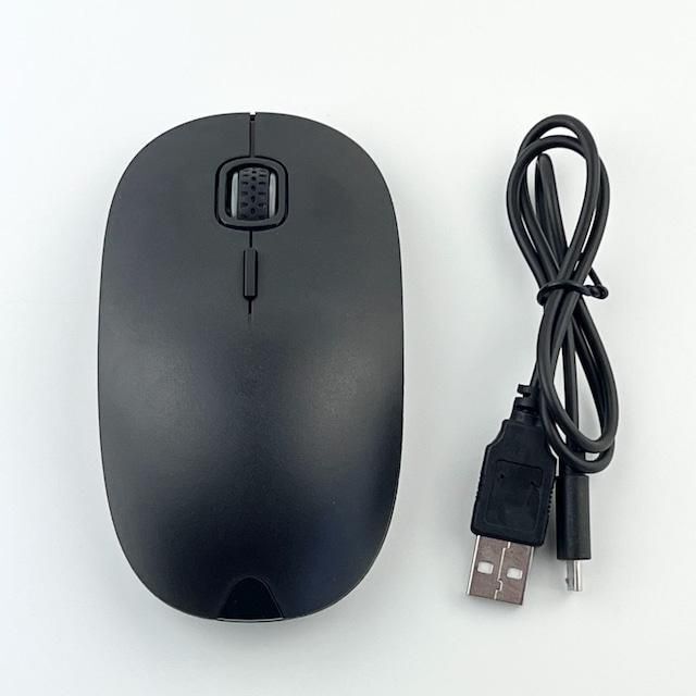 新品 充電式ワイヤレスマウス パソコン  マウス  プレゼント  ブラック 黒 5