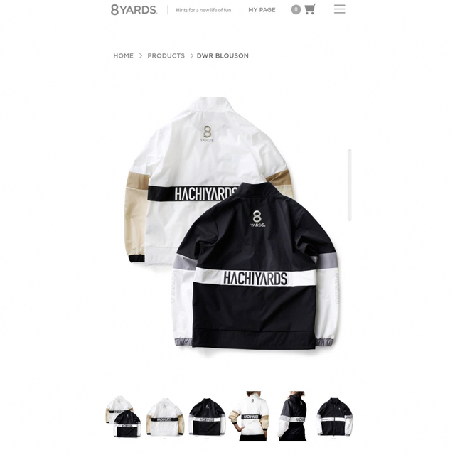 2021年秋冬新作 8YARDS DWR BLOUSON shopsensepromotions.com.au