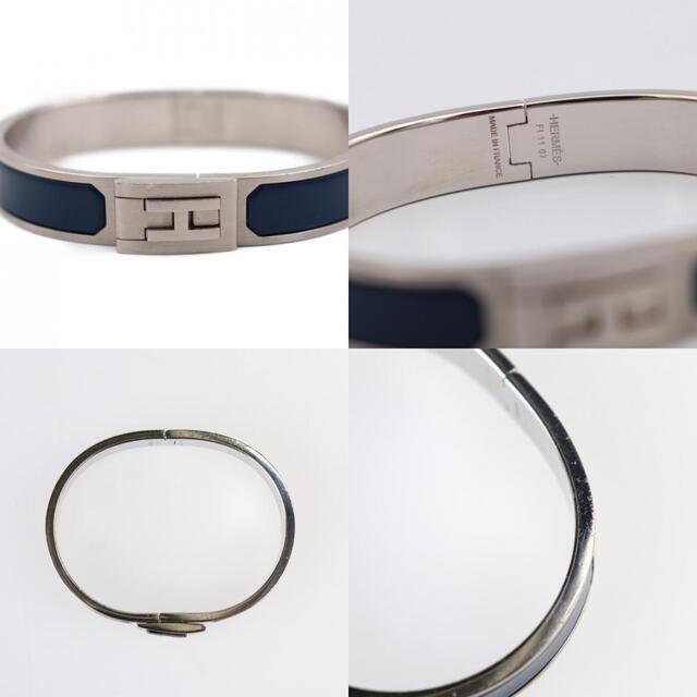 HERMES エルメス ジェットバングル ブレスレット メタル シルバー