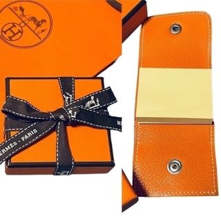 エルメス(Hermes)の超レア！新品未使用◆エルメス◆ポストイット＆ケース◆ギフト包装済◆箱リボン紙袋(ノート/メモ帳/ふせん)