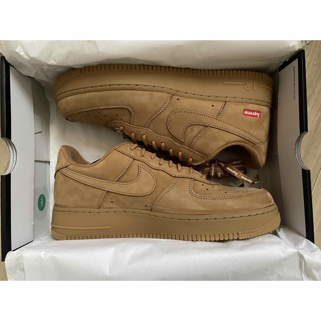 Supreme/Nike Air Force1 Low Wheat 27.5cm