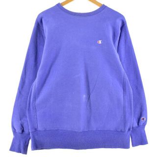 チャンピオン(Champion)の古着 90年代 チャンピオン Champion リバースウィーブ 刺繍タグ ワンポイントロゴスウェット トレーナー USA製 メンズL ヴィンテージ /eaa300700(スウェット)