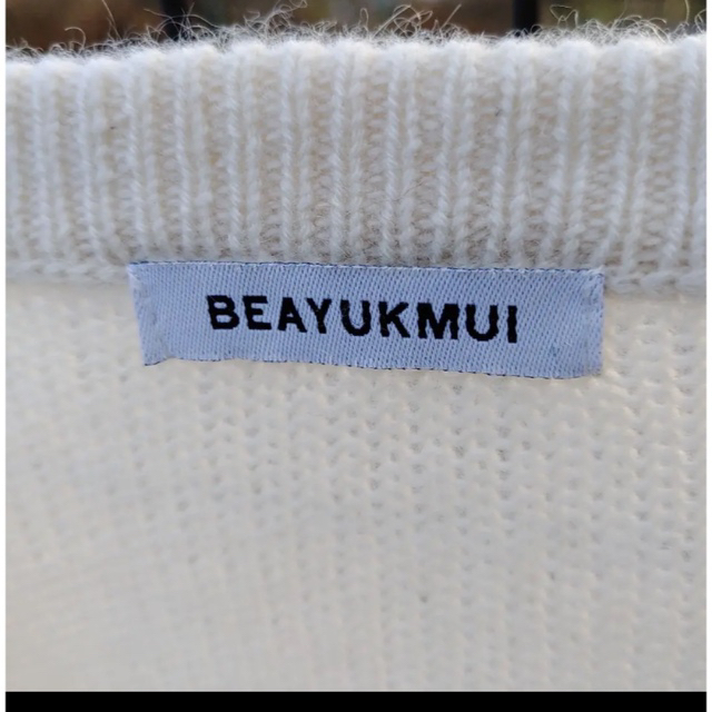 BeaYukMui カシミア100% カーディガン 薄手 春 ポンポンニット